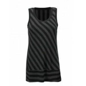 CAbi Women's Black & Dark Gray Aligned Tunic Tank Style 3630 Size Medium